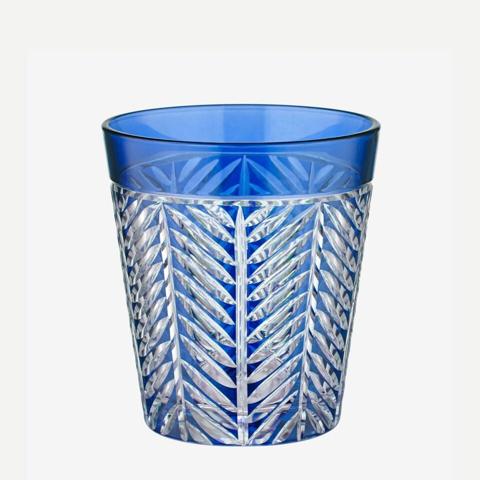 LANZA SU / VİSKİ BARDAĞI Mavi - 345ml