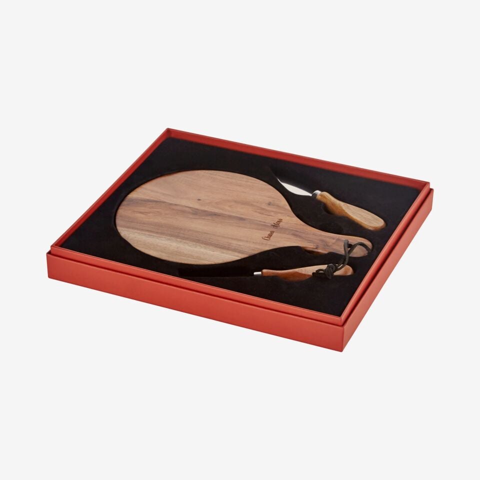 Acacia Elegance Kahverengi Ahşap Peynir Sunum Tabağı CAWCS63224