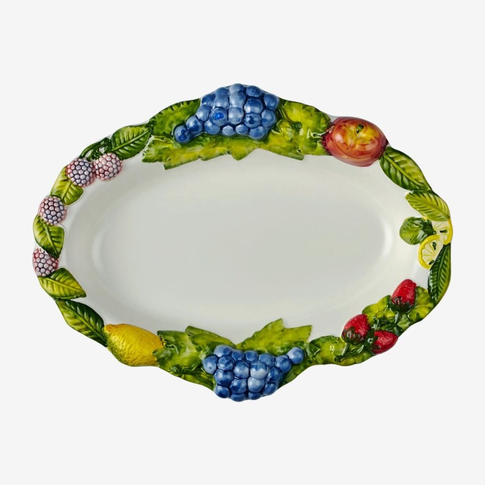 Dolcetto Beyaz Seramik Servis Tabağı