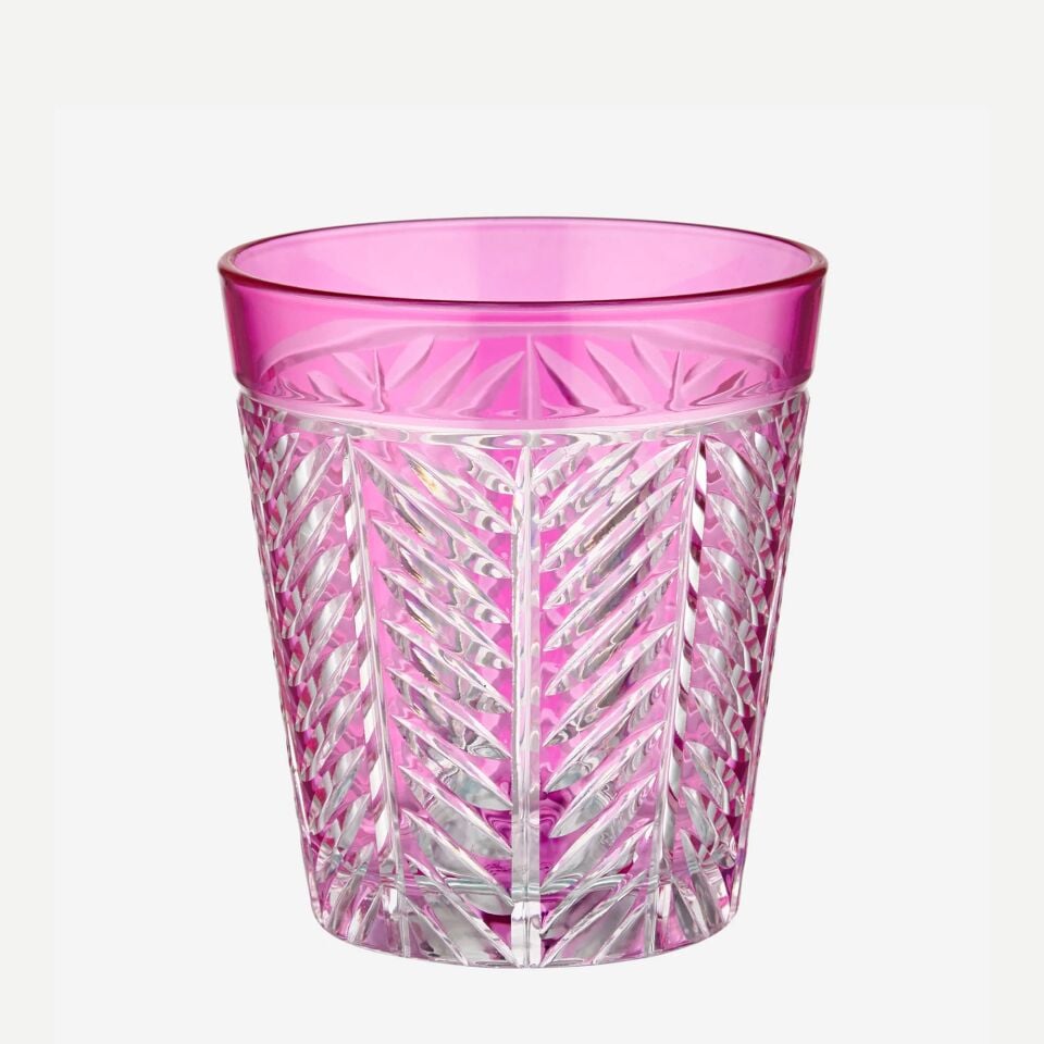 LANZA SU / VİSKİ BARDAĞI Pembe - 345ml