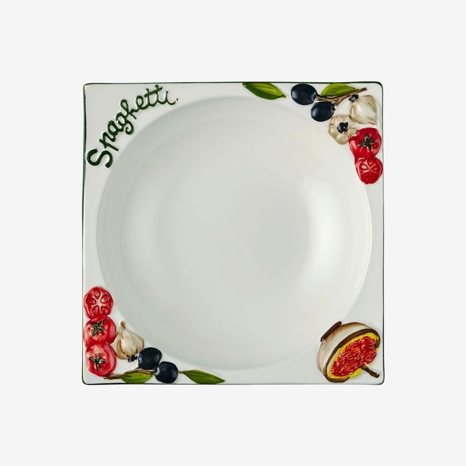 Quadrato Makarna Tabağı