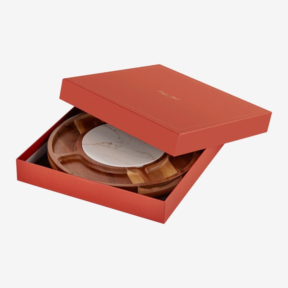 Acacia Elegance Kahverengi Ahşap Peynir Sunum Tabağı CAWCS64033