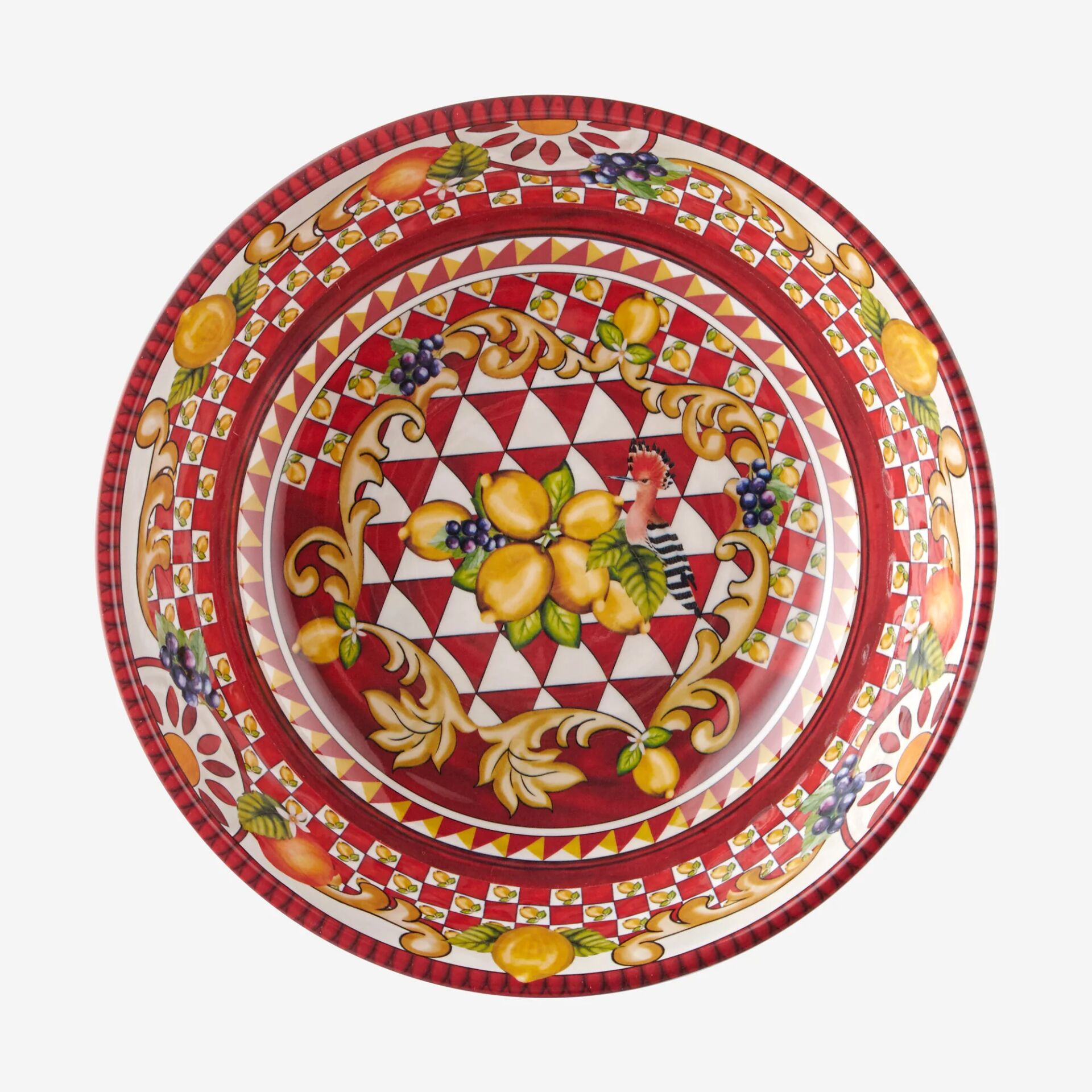 Capri Limon Buketi Kase Kırmızı - 20cm