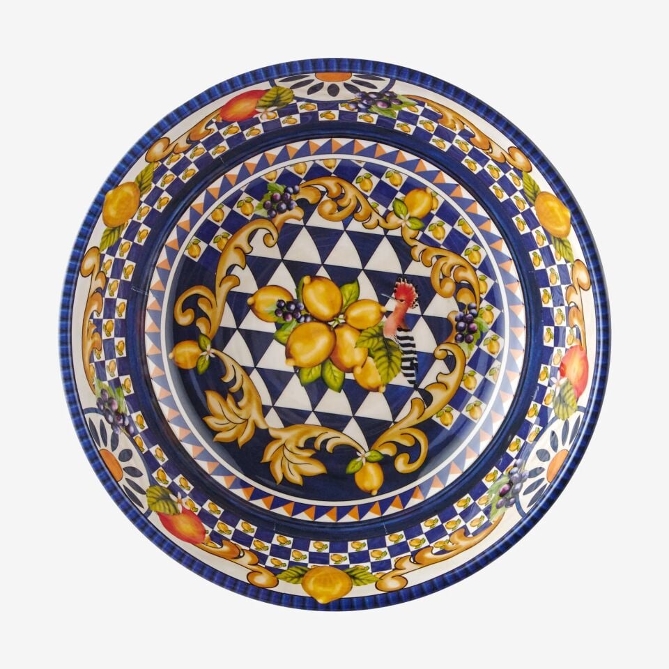 Capri Limon Buketi Kase Mavi - 20cm