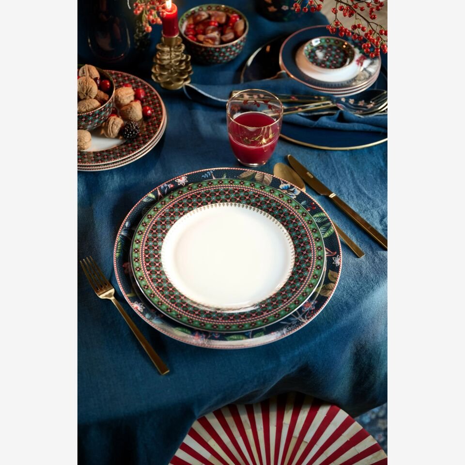 Berry Blues Yeşil Yemek Tabağı