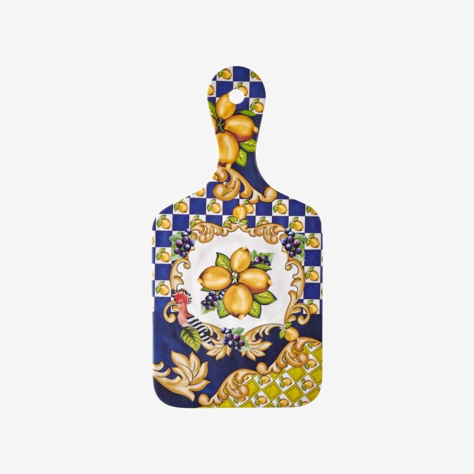 Capri Limon Buketi Sunum Tahtası Mavi - 25cm