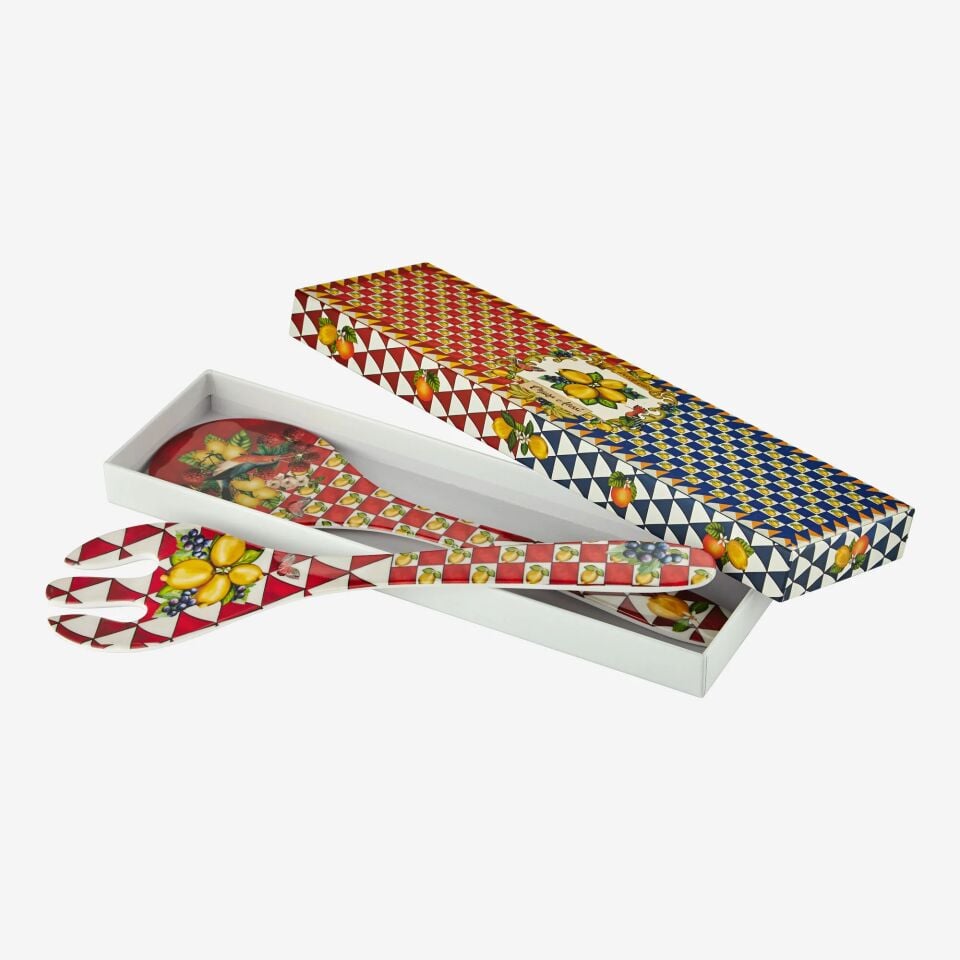 Capri Servis Seti Kırmızı - 28cm