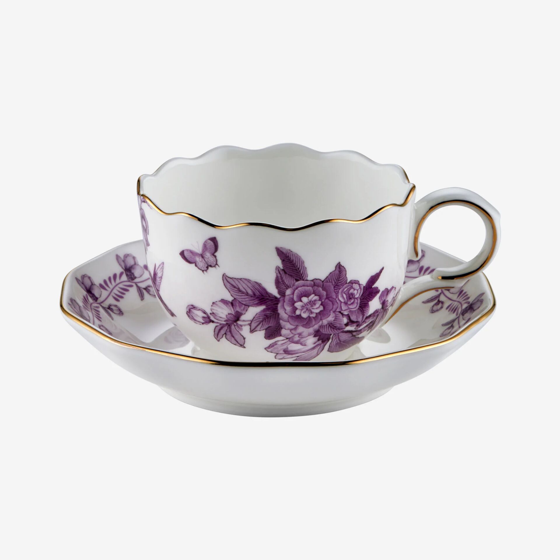 PRIMAVERA 2'Lİ TURK KAHVESİ FİNCAN SETİ Mor - 100ml