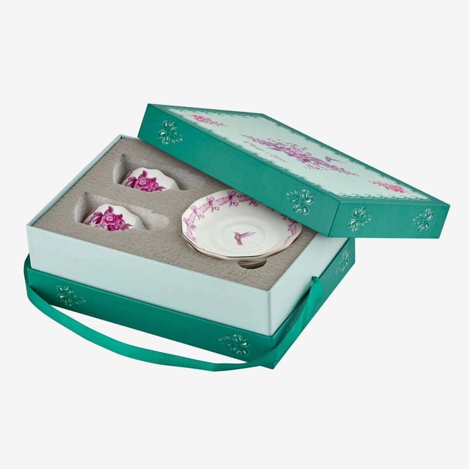 PRIMAVERA 2'Lİ TURK KAHVESİ FİNCAN SETİ Pembe - 100ml