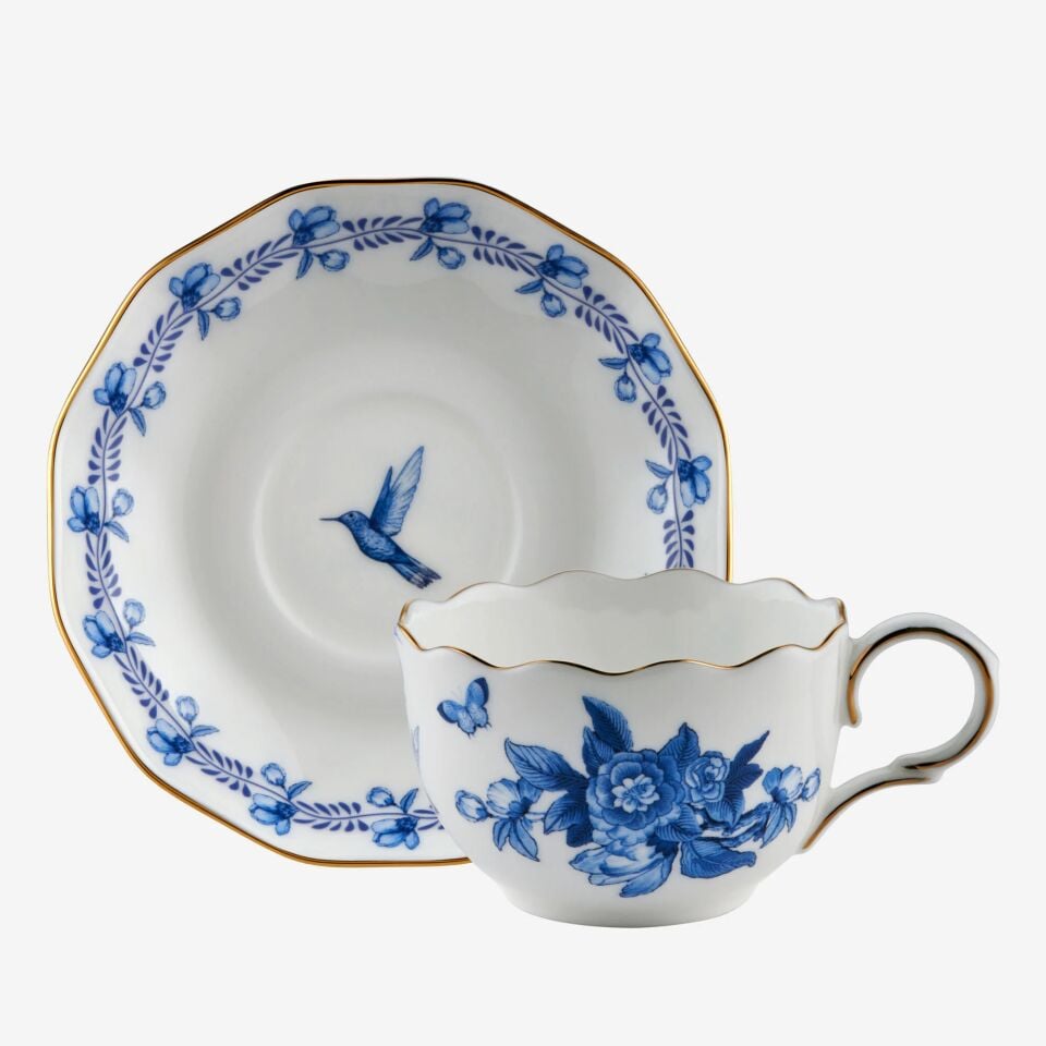 PRIMAVERA 2'Lİ TURK KAHVESİ FİNCAN SETİ Mavi - 100ml