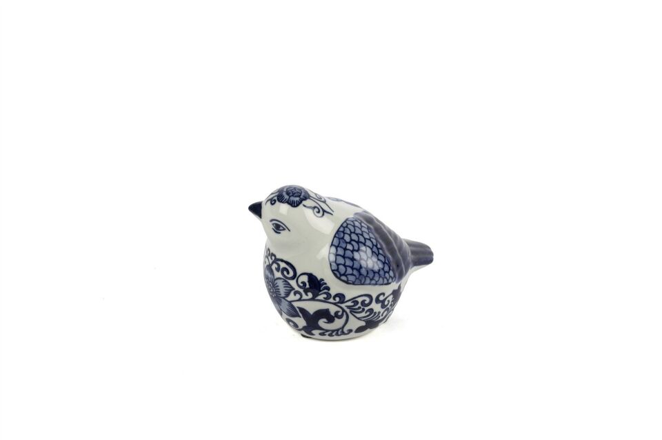 Blue Blanc Kuş Dek Obje