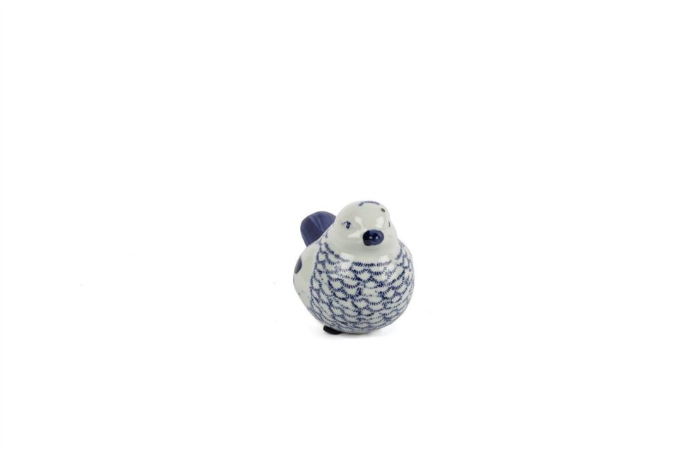 Blue Blanc Kuş Dek Obje