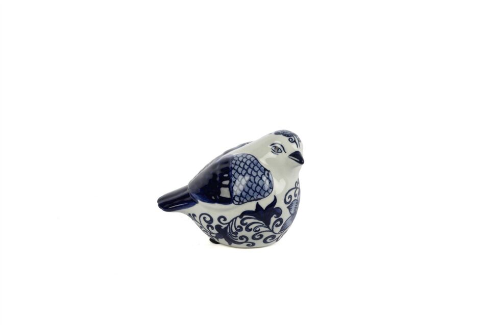 Blue Blanc Kuş Dek Obje