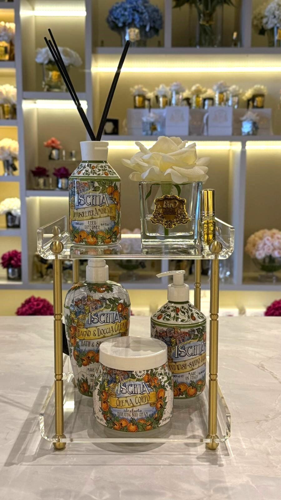 Pirinç Detay İki Katlı Organizer Gold