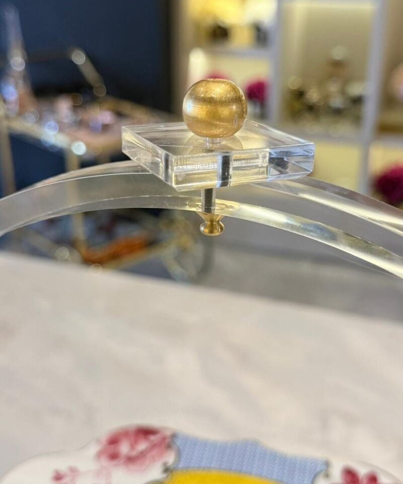 İki Katlı Pleksi Sunumluk Gold