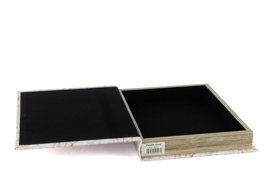 Sensibility Kitap Kutu Beyaz/Pembe - 29x22x4cm