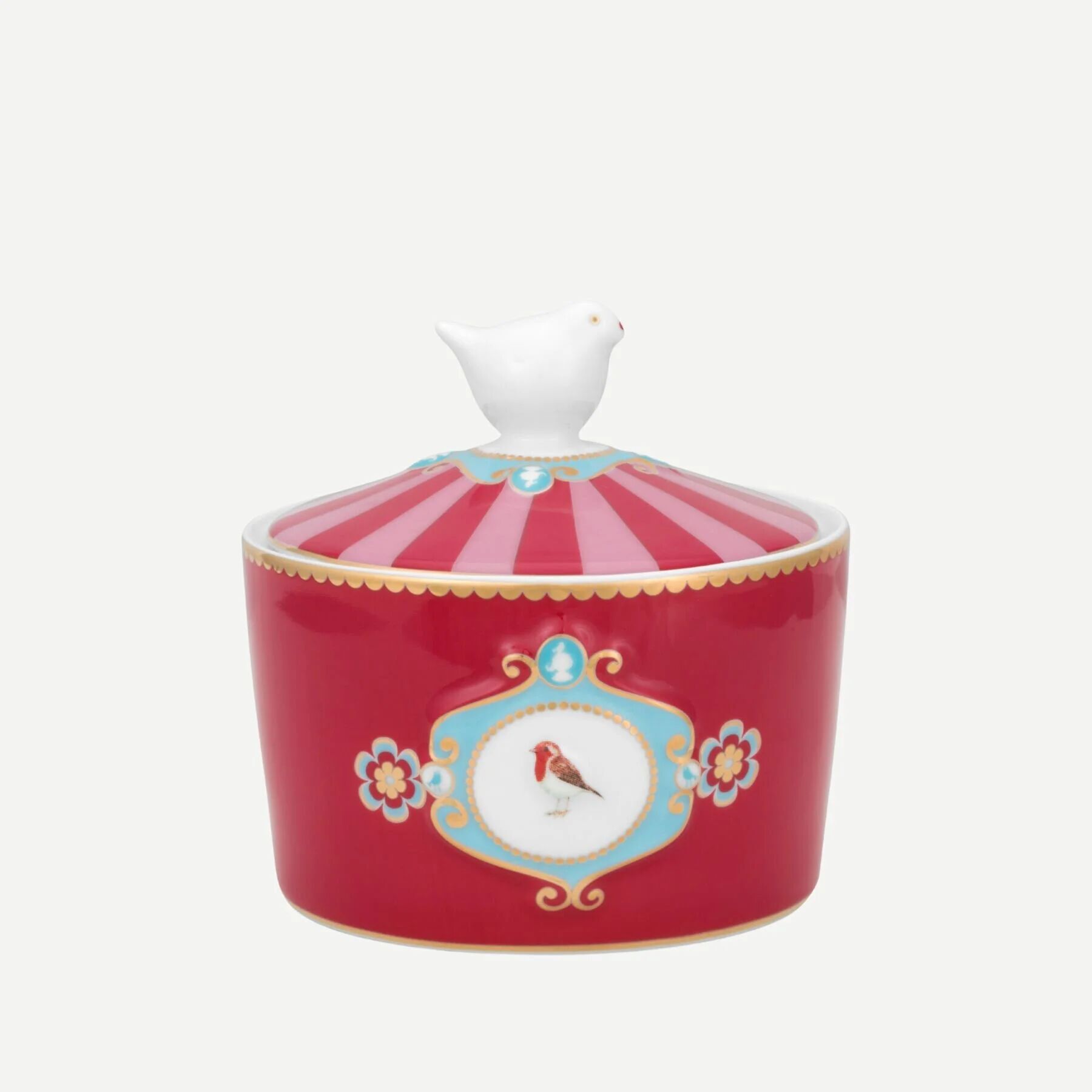 Love Birds Porselen Şekerlik 300ml - Mavi