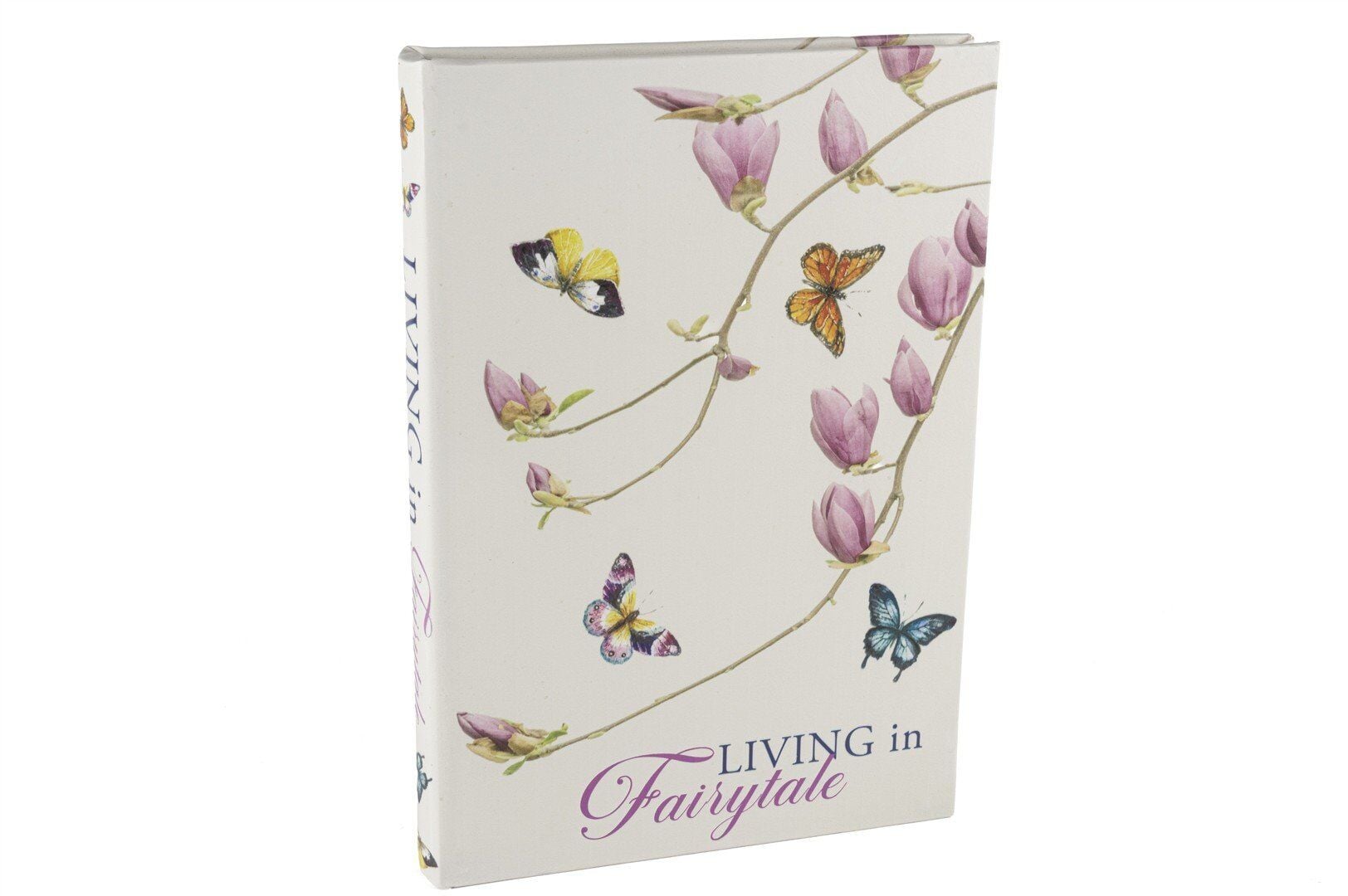 Living in Fairytale Kitap Kutu Beyaz/Pembe - 35x24x3cm