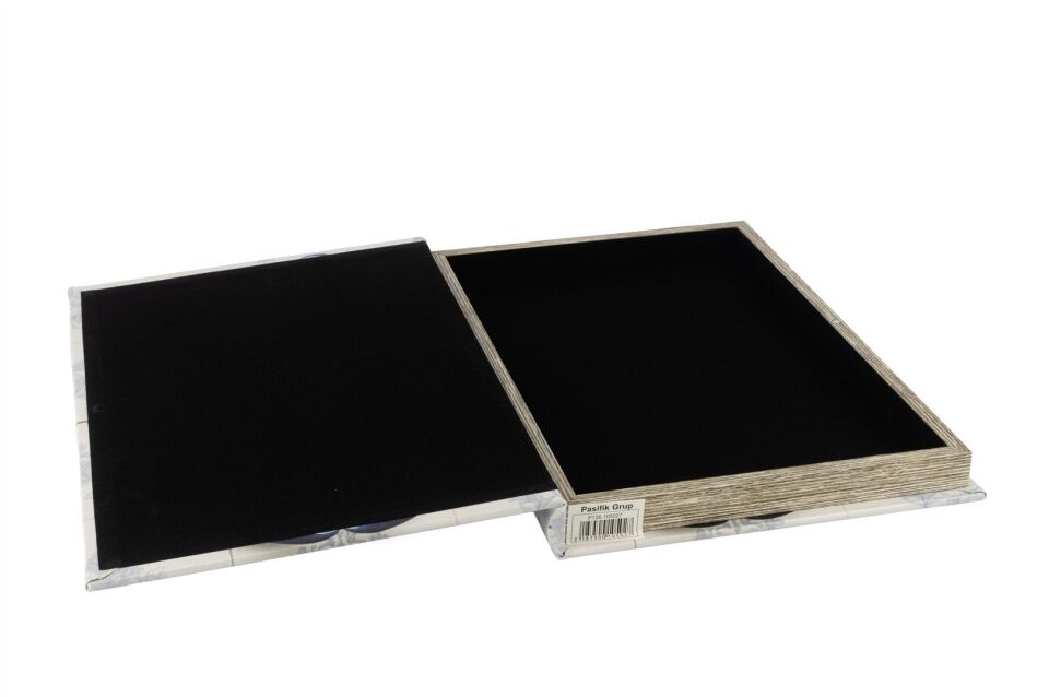 Lobster Luxe Kitap Kutu Beyaz/Mavi - 35x24x3cm