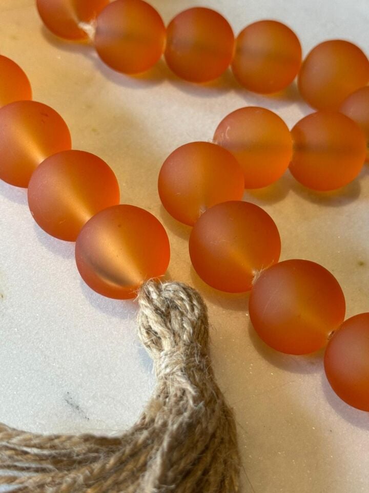 Cam Boncuklu Dek. Obje Amber - 78cm