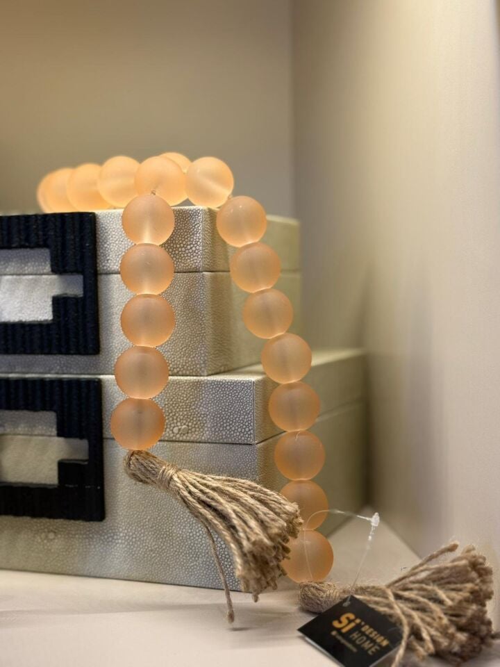 Cam Boncuklu Dek. Obje Pembe - 78cm