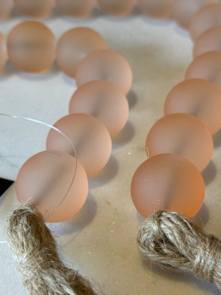 Cam Boncuklu Dek. Obje Pembe - 78cm