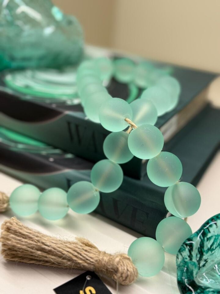 Cam Boncuklu Dek. Obje Yeşil - 78cm