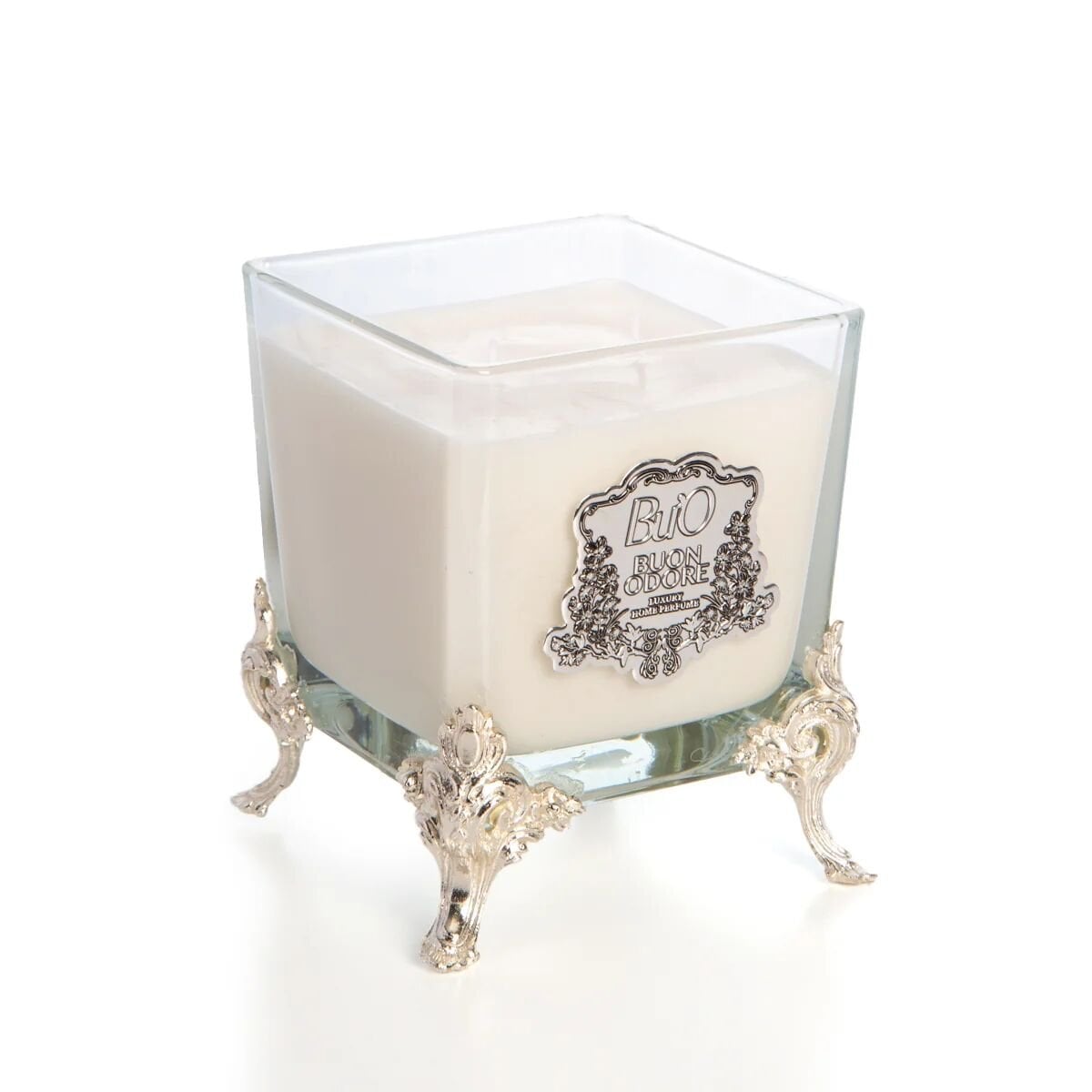 Pirinç Ayak Mum Silver