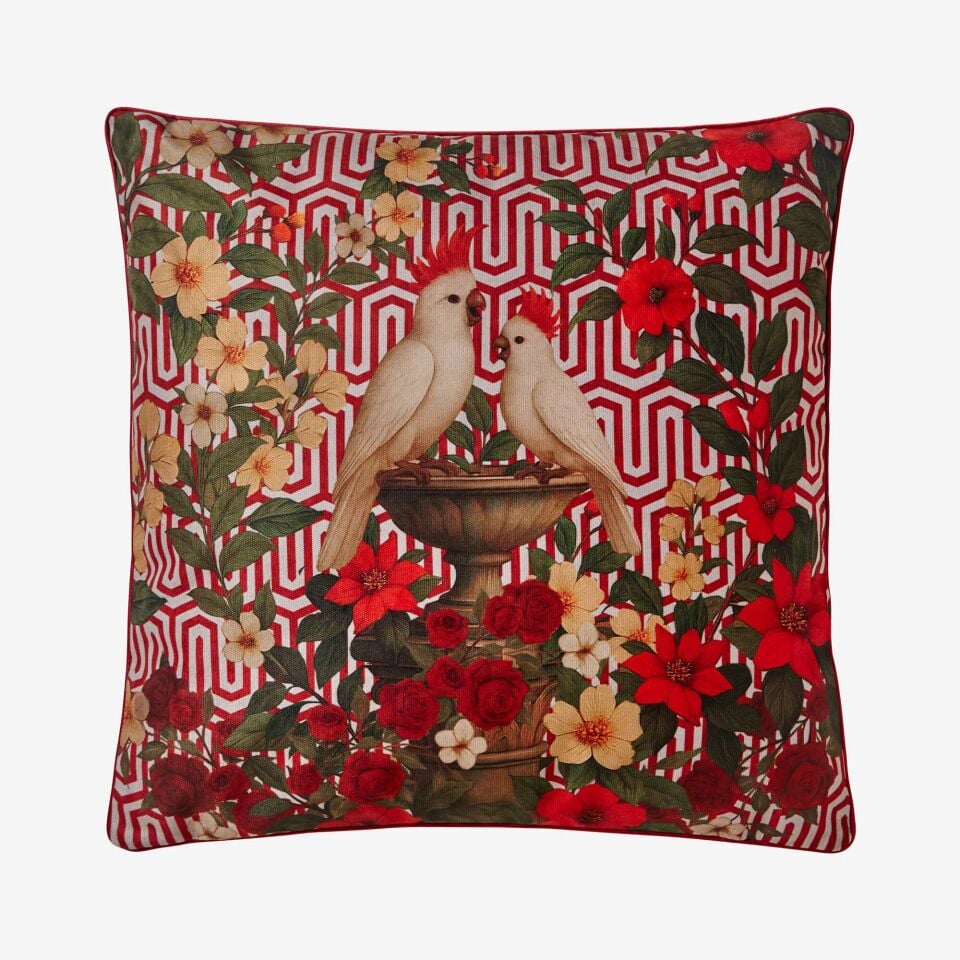 CHIARA ALESSI SUMMER LOUNGE KUŞ DESENLİ YASTIK