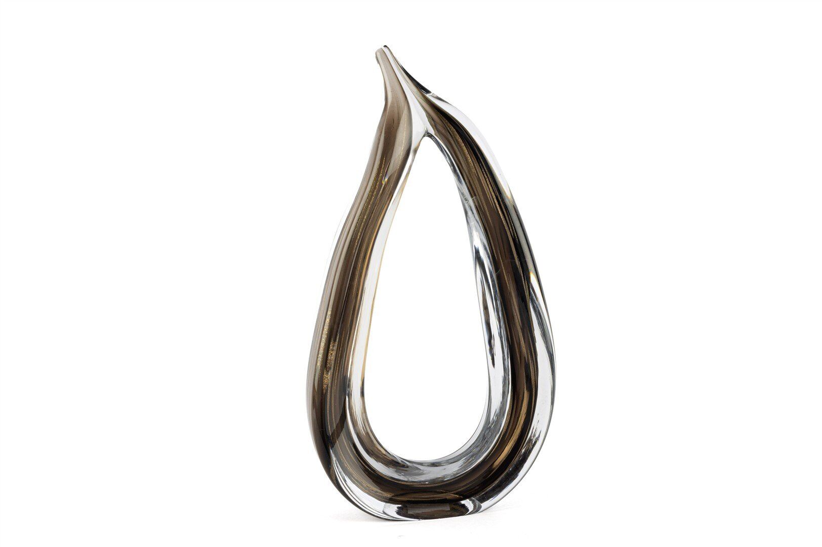 Lunera Kahve Cam Dek Obje 25x45cm