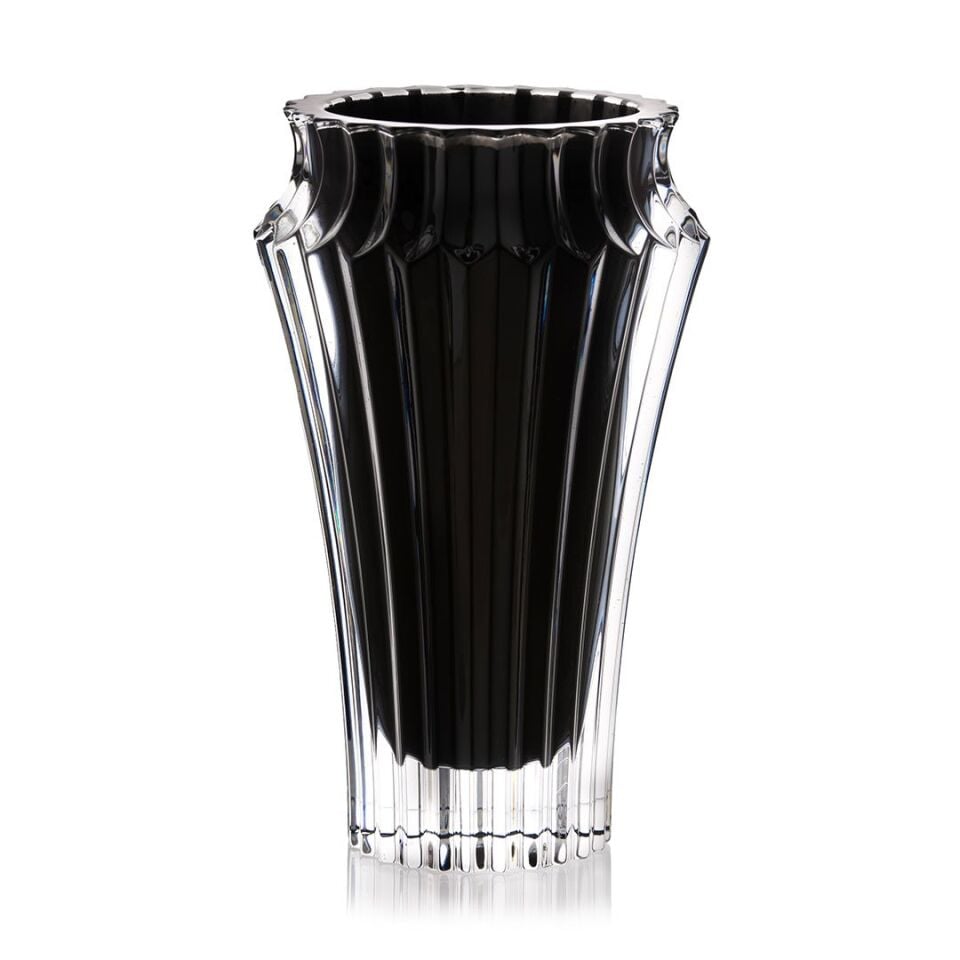Rogaska Kristal Vazo 25cm - Siyah