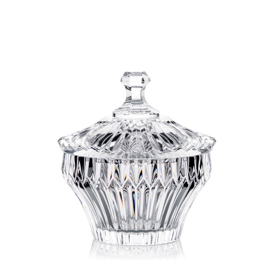 Rogaska Kapaklı Kristal Şekerlik 12cm - Cam