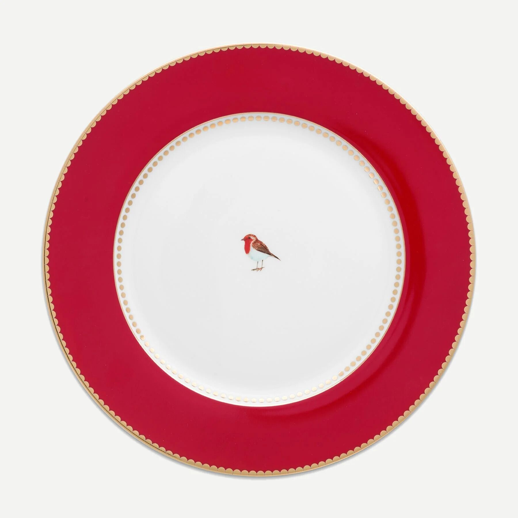 Love Birds Pasta Tabağı 17cm - Kırmızı