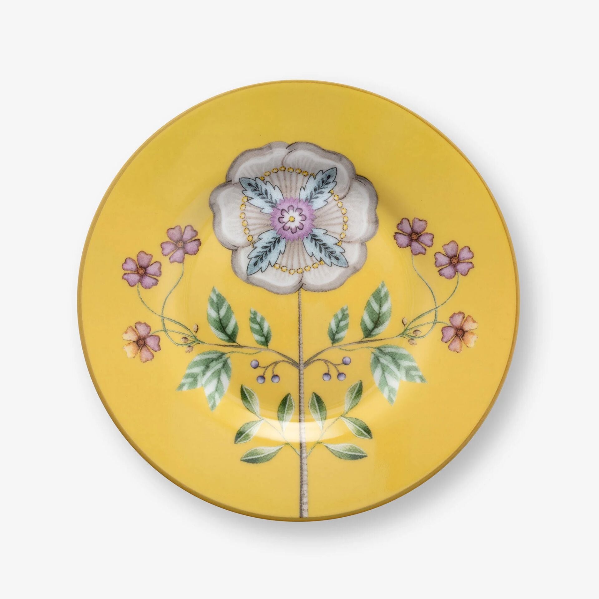 Lily & Lotus Petit Four Tabağı 12cm - Sarı