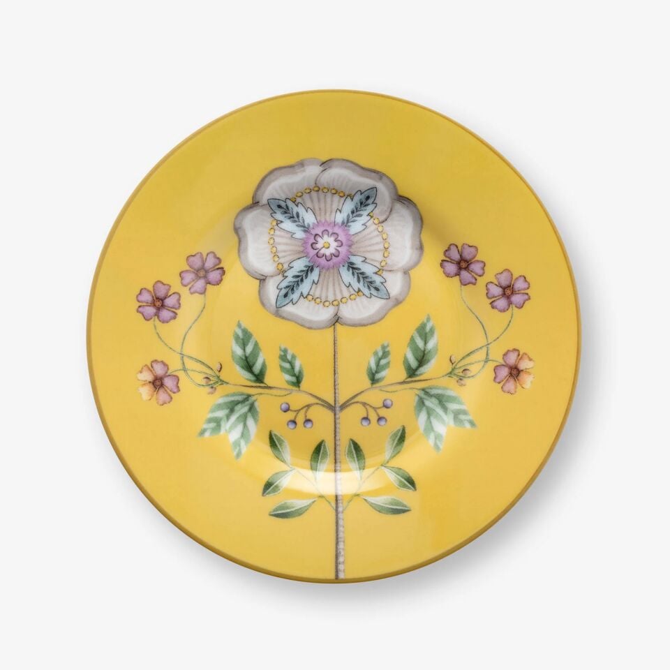 Lily & Lotus Petit Four Tabağı 12cm - Sarı