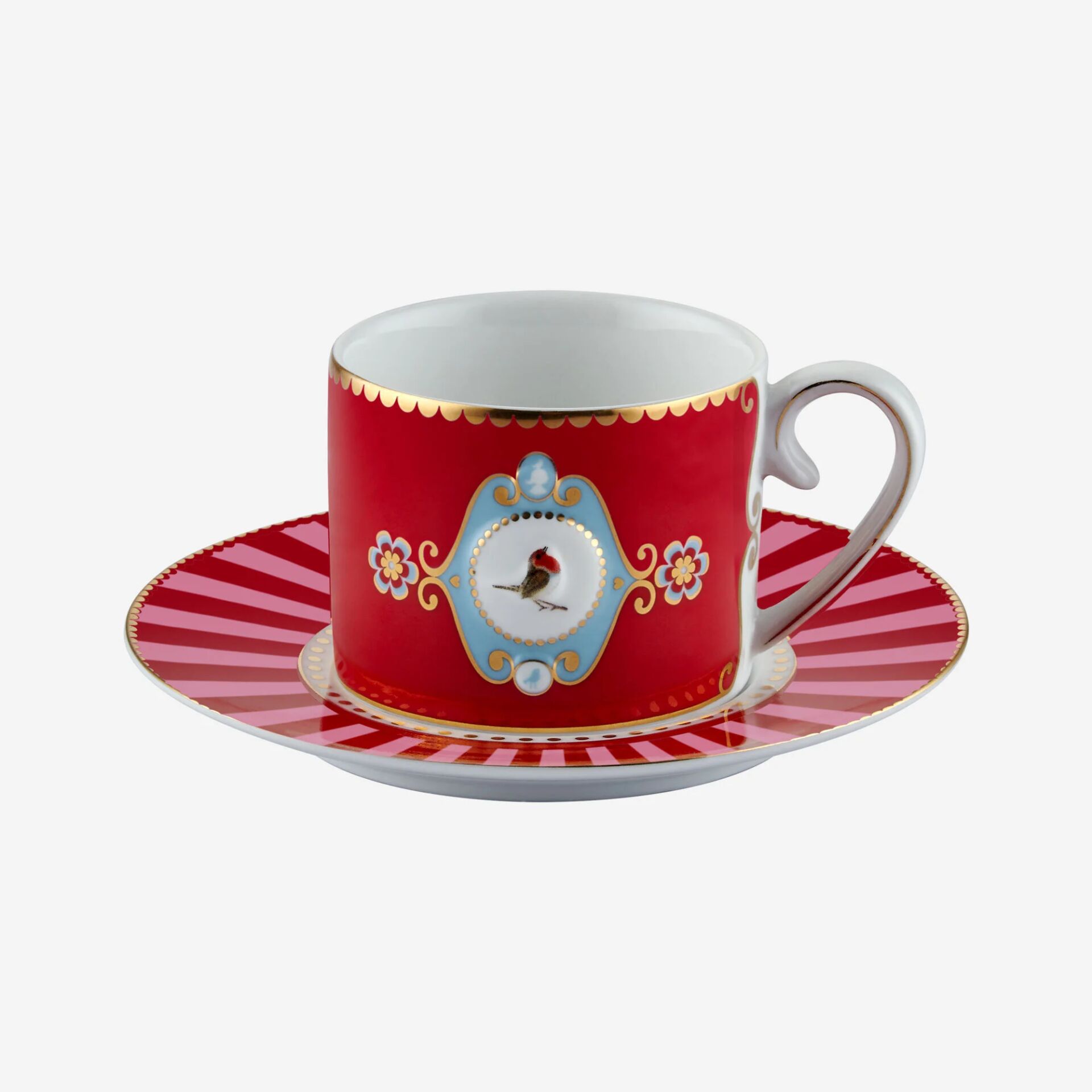 Love Birds Kahve Fincanı 125ml - Kırmızı