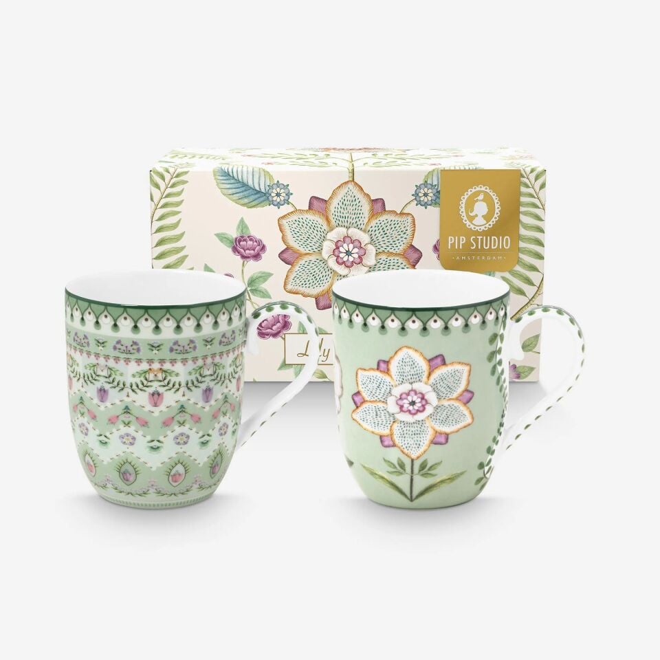 Lily & Lotus İkili Kupa Seti Yeşil - 145ml