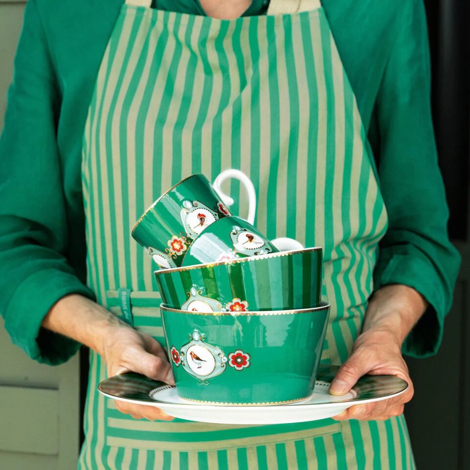 Love Birds Kase 15cm - Yeşil