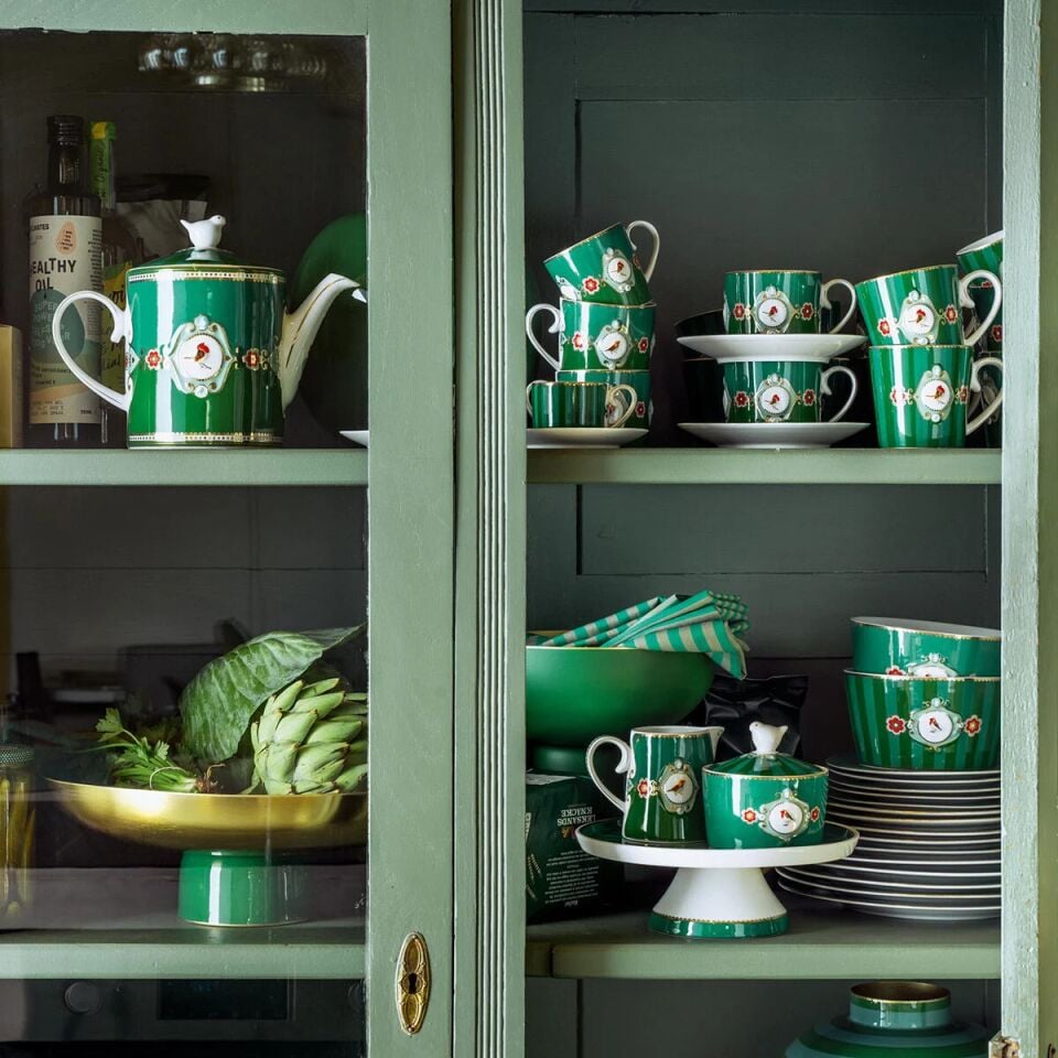 Love Birds Kupa  150 ml 150ml - YeşilÇizgili