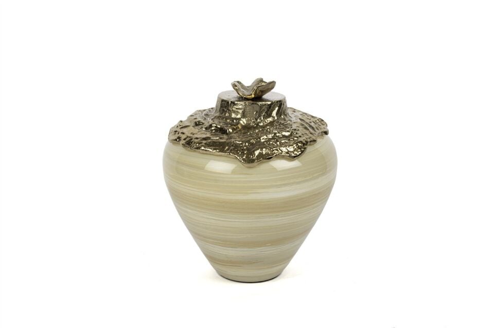 Krem Şampanya Küp 24x26cm - Krem