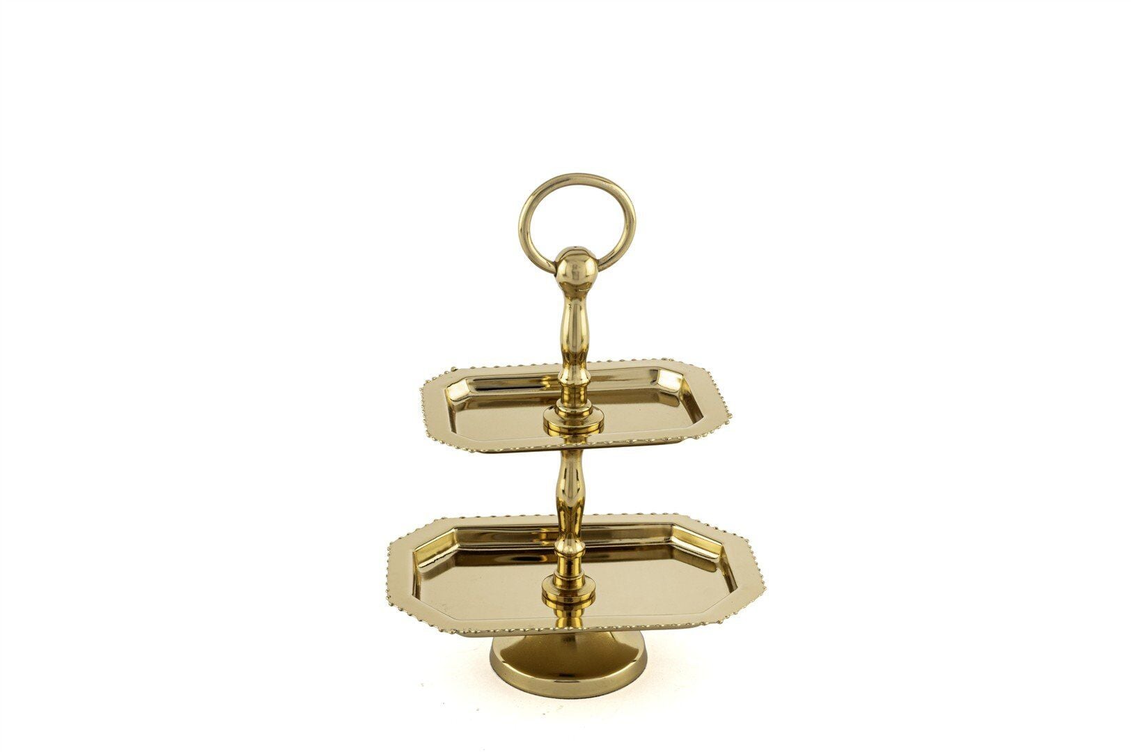 2 Katlı Lokumluk 18x25cm Gold
