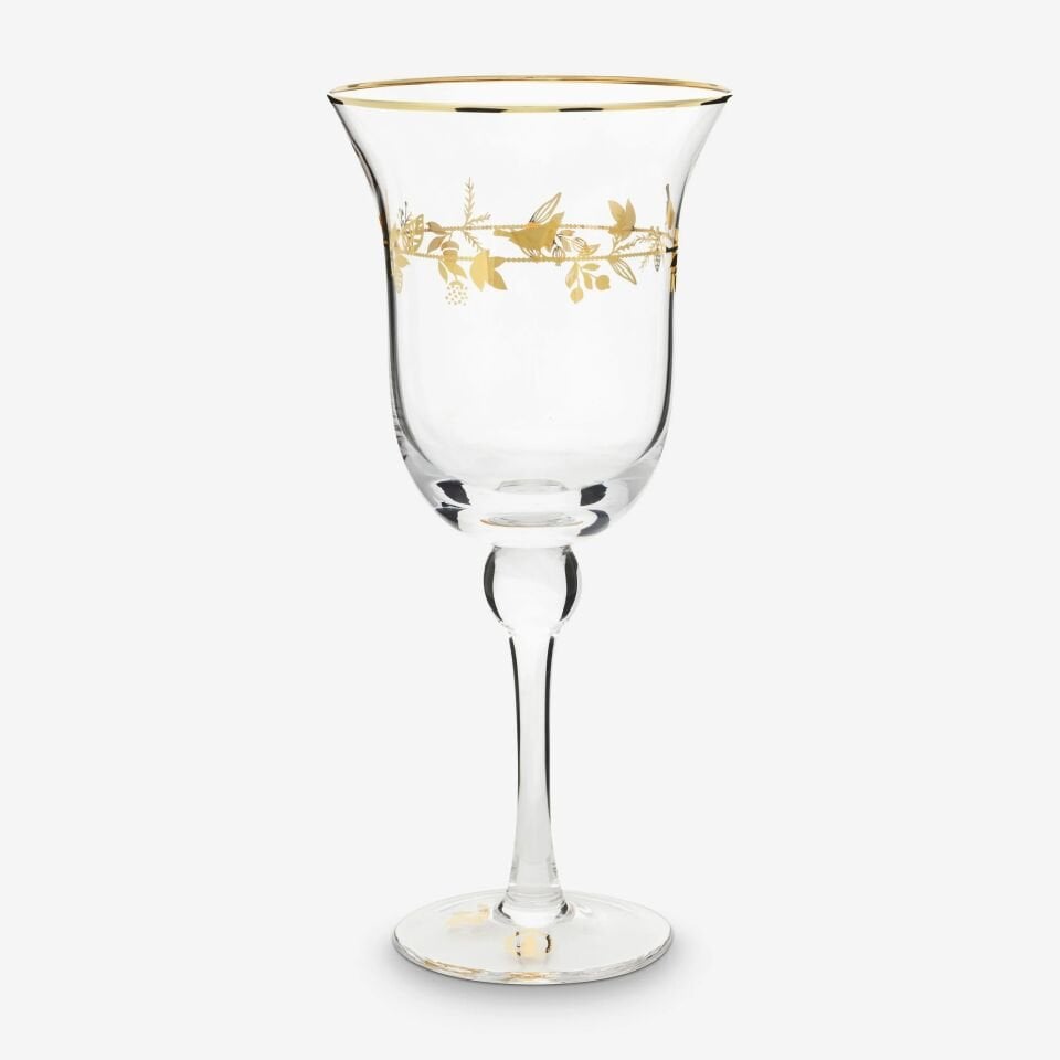 Love Birds Cam Kadeh 360ml - Şeffaf