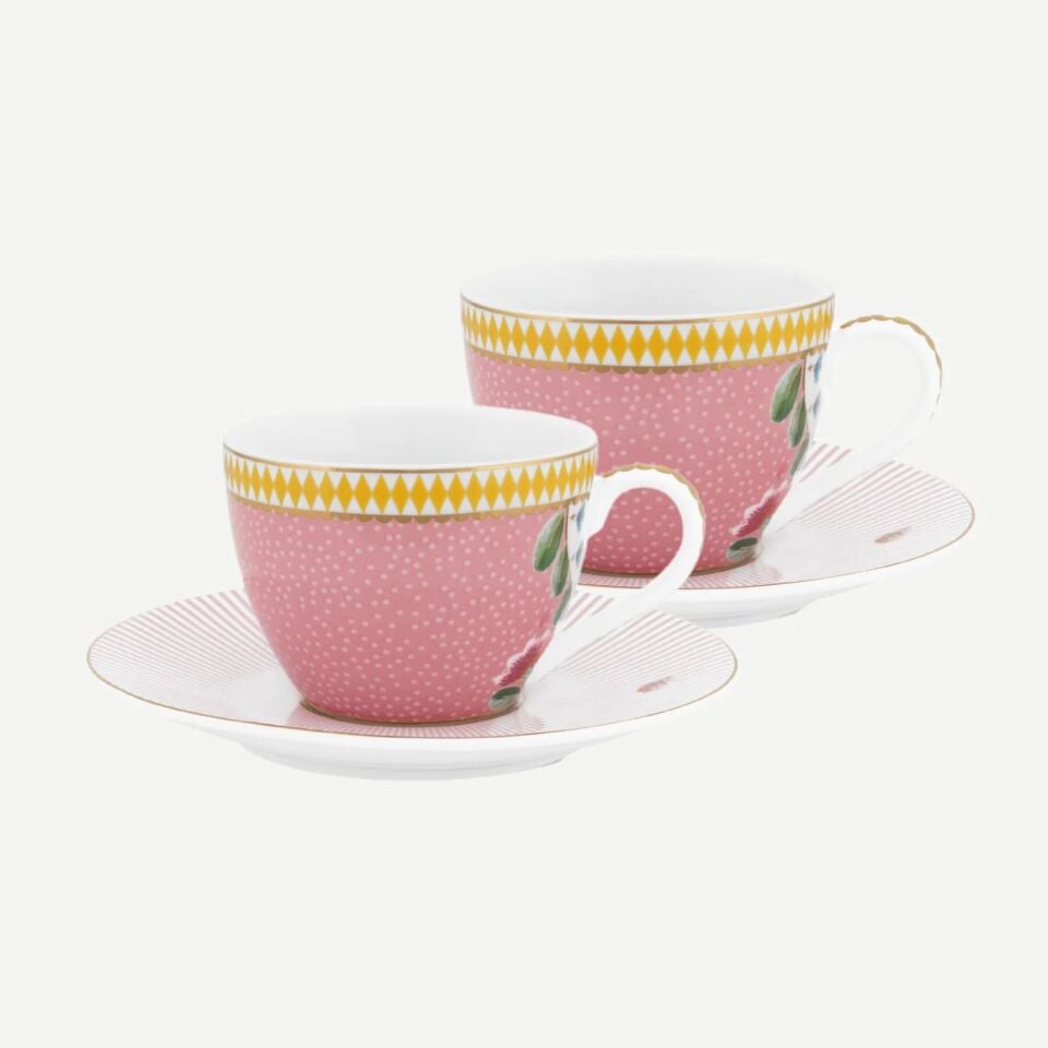 La Majorelle İkili Kahve Fincanı Seti Pembe - 120ml