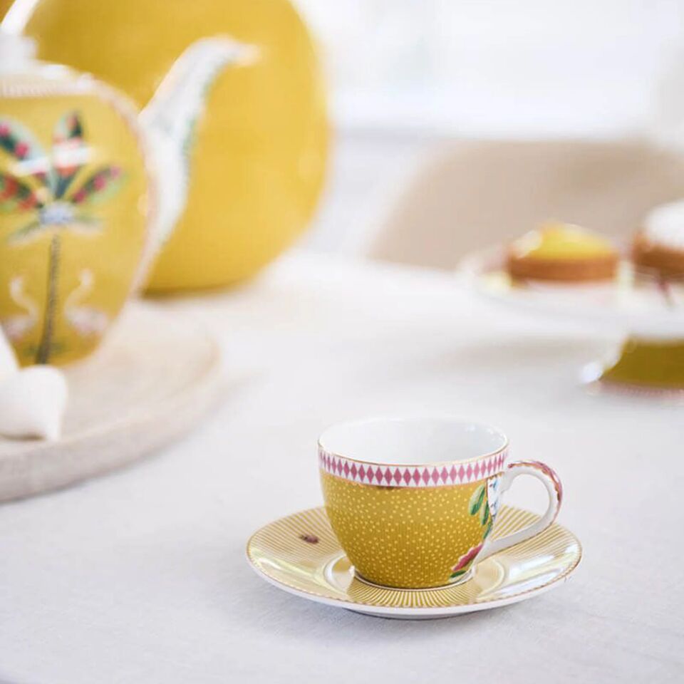 La Majorelle İkili Kahve Fincanı Seti Sarı - 120ml