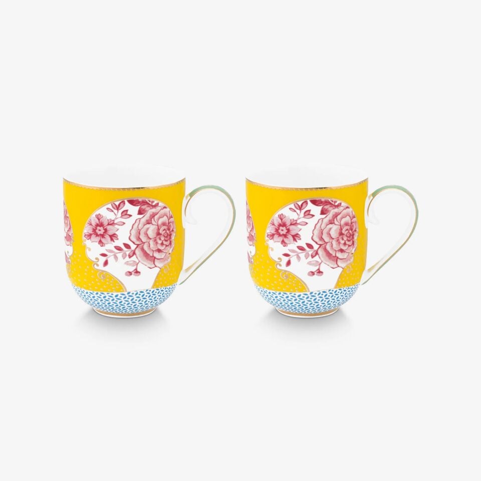 Royal Sarı İkili Mug Seti 325ml