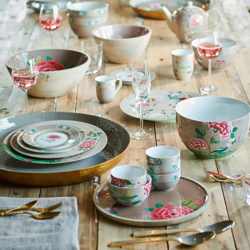 Blushing Birds Kahvaltı Tabağı Haki - 21cm