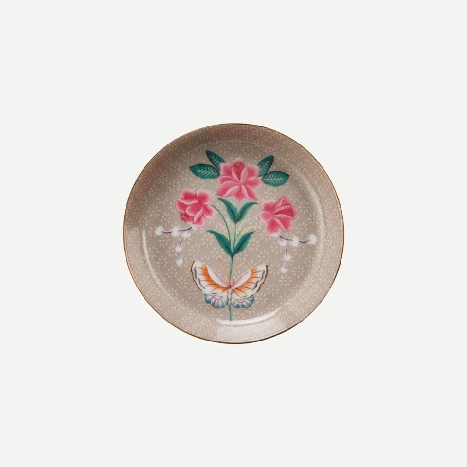 Blushing Birds Çay Tabağı Haki - 9cm