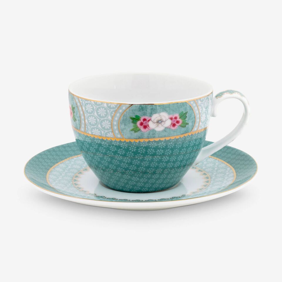 Blushing Birds Çay Fincanı Mavi - 280ml