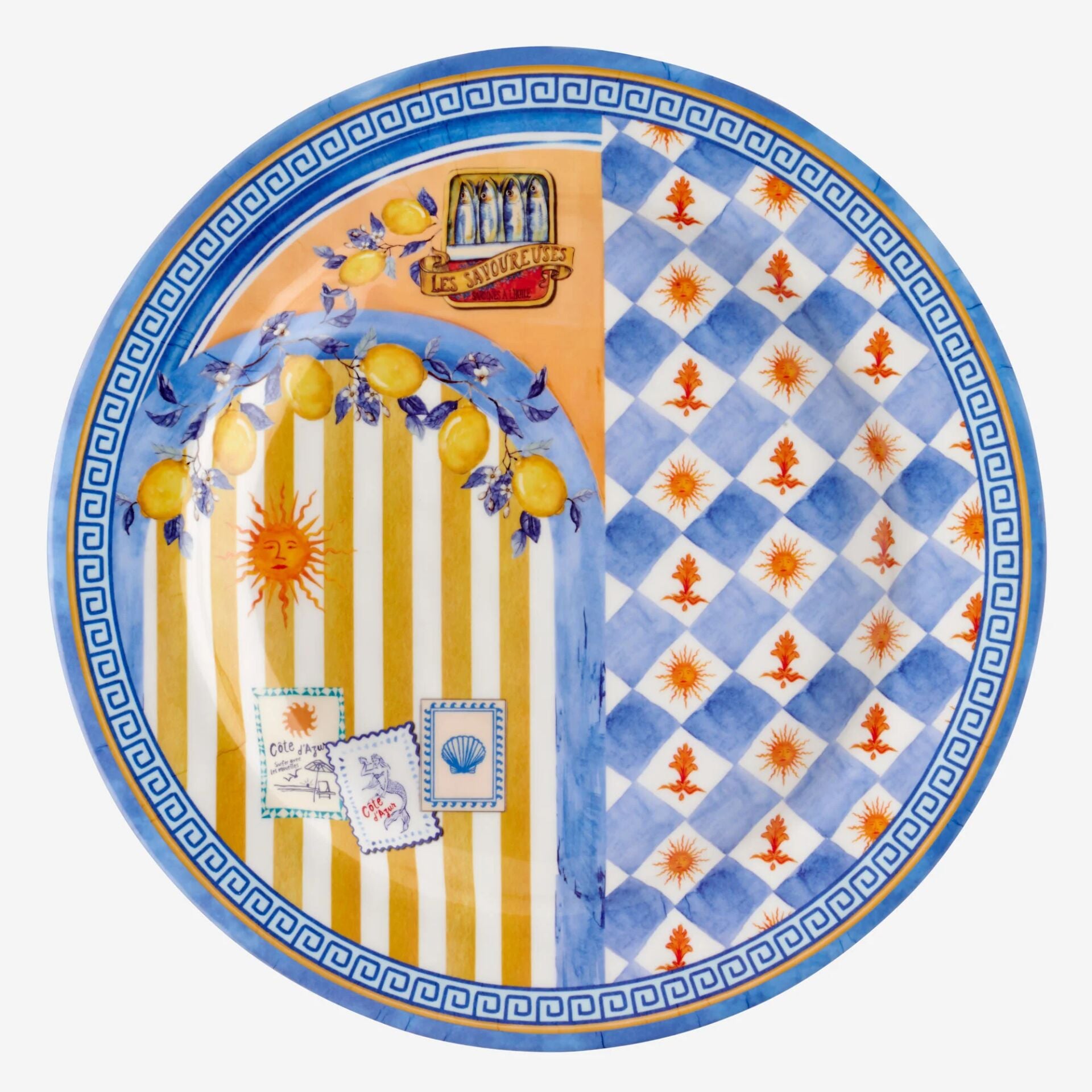 Cote D'Azur Yemek Tabağı 28cm Mavi