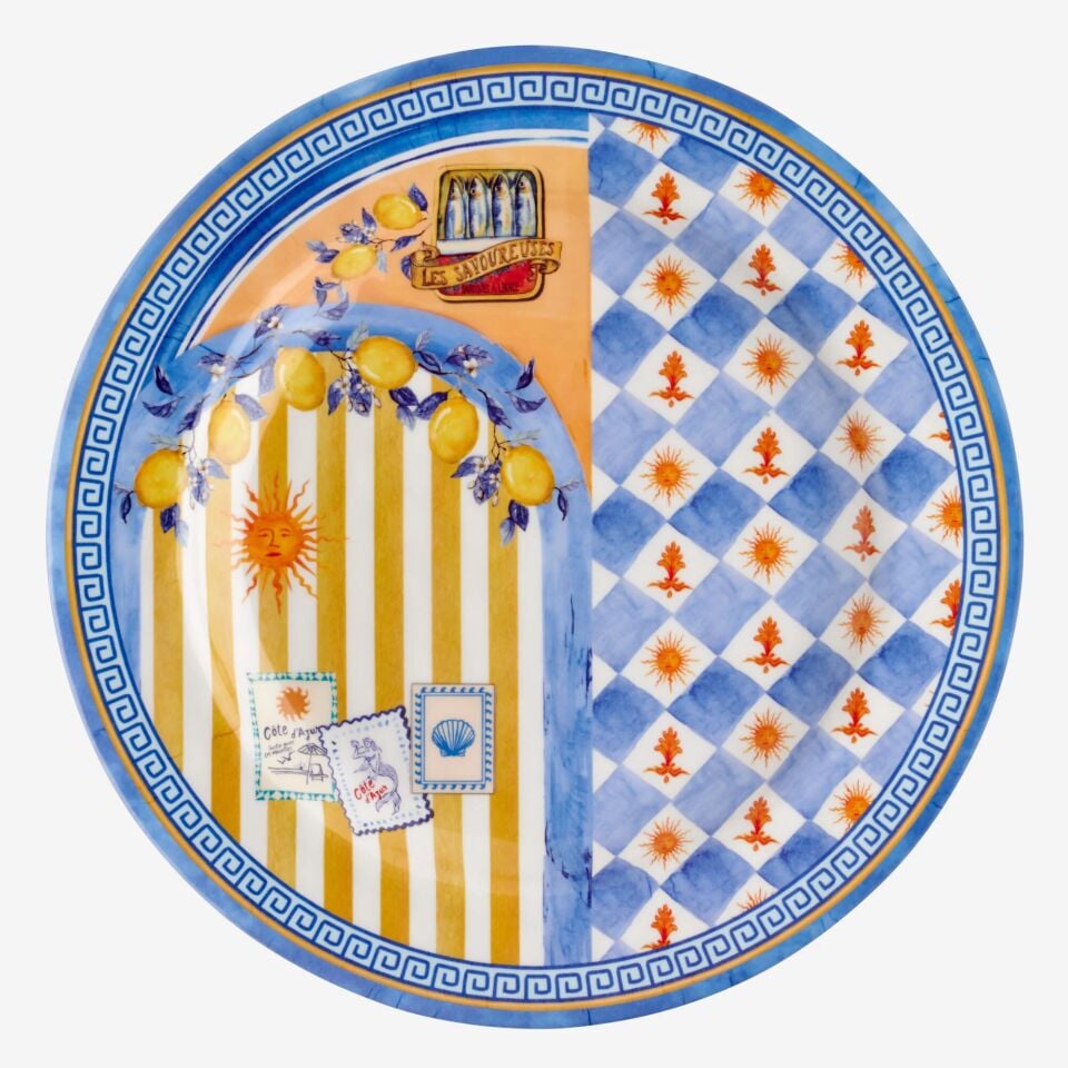Cote D'Azur Yemek Tabağı 28cm Mavi